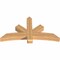 Ekena Millwork Alberta Smooth Timber Gable Bracket, Western Red Cedar, 60"W x 32"H x 5 1/2"D x 5 1/2"F, 13/12 Pitch GBW060X32X0606ALB00SWR - alternate 2